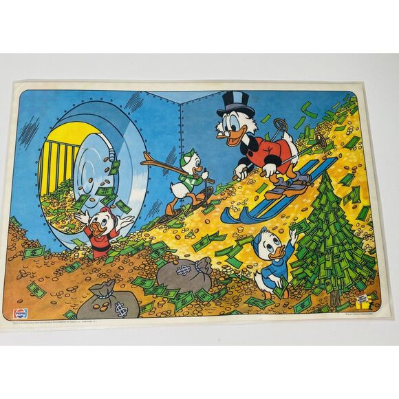 VTG Disney 1978 Lot of Two Mickey Goofy McDuck Pepsi Placemats Collectible Set - Picture 6 of 11